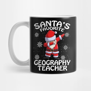 Santas Favorite Geography Teacher Christmas Mug